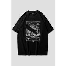  LED Zeppelin Siyah Oversize T-Shirt