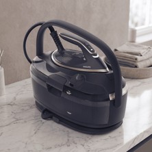 Philips Lacivert Kazanlı Ütü 3120 W | Kalın Kumaş ve Ketende Üstün Sonuç, 8,5 Bar, 850 G Şok Buhar, Elite Taban, 1,8 L