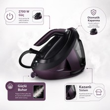Philips Perfectcare 8000 Buhar Kazanlı Ütü Akıllı Buhar | 8,5 Bar, 2700 W, 700 G Şok Buhar, 1,8 L Geniş Hazne, Mor