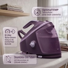 Philips Perfectcare Buhar Kazanlı Ütü 3120 W Yüksek Güç | 8,5 Bar, 600 G Şok Buhar, 160 G/dk Sürekli Buhar, 1,5 L Hazne, Mor
