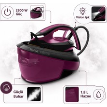 Tefal Express Vision Buhar Kazanlı Ütü Mor | Easy LED Aydınlatma, 6,9 Bar, 2800 W, 480 G Şok Buhar, Eco Mod, 1,8 L