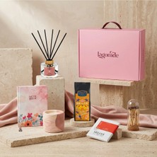 Oriental Bloom Hediye Kutusu Hediye Kutusu, Kahve Defter Kalem Oda Kokusu Çikolata Mum