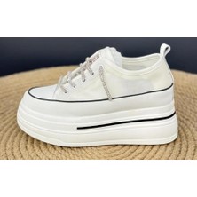 Bags Shoes Guja 24Y345-10 Kadın Yüksek İthal Taban Sneaker Spor Ayakkabı