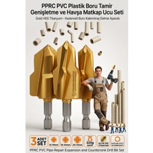 Transformacion Profesyonel Pprc & Pvc Boru Açma Havşa Seti | Kusursuz Havşa Pah Açma Aparatı Diş Açma Uçları