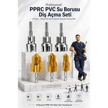 Transformacion Profesyonel Pprc Pvc Su Borusu Diş Açma Seti 6 Parça – Havşa Pah Açma Aparatı Tesisatçı Kılavuz Seti
