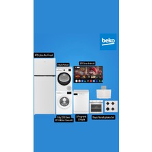 Beko Ultra Lüks Çeyiz Paketi | 475 L No-Frost Buzdolabı + 9 kg Çamaşır + 8 kg Isı Pompalı Kurutma + 109 Ekran Android Tv + 3 Program Bulaşık + Beyaz Ankastre Set