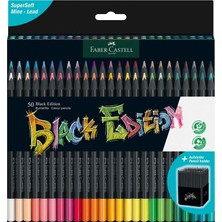  faber-castell kuru boya kalemi black edition 50 renk 5171 116450