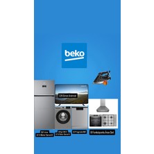 Beko Titan Çeyiz Paketi | 557 L No-Frost + 10 kg + 126 Ekran Android Tv + Wifi Bulaşık + Inox Ankastre