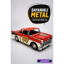 L'edoren Dekoratif Metal Chevrolet Bel Air Klasik Araba Modeli Vintage Nostaljik Biblo C0762