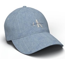 Calvin Klein Kadın Monogram Embroidery Denım Baseball Şapka