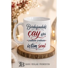 3b Baskı Reklam Promosyon Sempatik Porselen Kupa Bardak