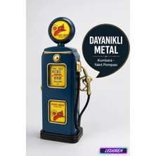 L'edoren Evmanya Dekoratif Metal Yakıt Pompası Nostaljik Hediyelik Kumbara Obje C0718