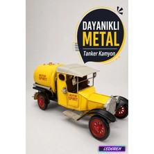 L'edoren Dekoratif Metal Ispirto Tankeri Nostaljik Vintage Kamyon Maketi El Yapımı Biblo Ofis Ev Dekoru C0797