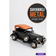 L'edoren Dekoratif Metal Araba Nostaljik Vintage El Yapımı Retro Klasik Masa Üstü Biblo C0289
