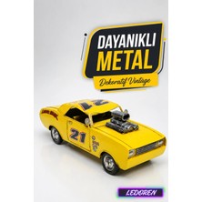 L'edoren Dekoratif Metal Araba Nostaljik Vintage El Yapımı Eskitme Biblo Model C0951