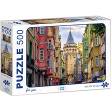  ca puzzle 500 parça galata kulesi 7502