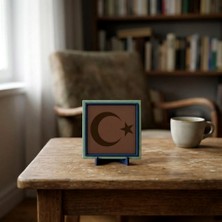 Miaju Hilal ve Yıldız Motifli Modern Dekoratif Obje, Yaşam Alanınıza Zarif Bir Dokunuş 10X10 cm
