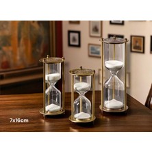Dekoratif Cam Kum Saati 7X16 cm