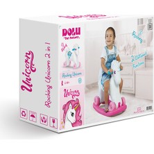  dolu oyuncak unicorn sallanan tekerlekli at 2509