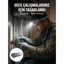 Yüksek Parlaklıklı LED Kafa Feneri Gece Çalışmaları Için Yüksek Parlaklıklı