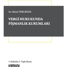 On İki Levha Yayınları Vergi Hukukunda Pişmanlık Kurumları
