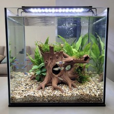 Kanki Pet 3D Akvaryum Dekoru Tünelli Ağaç Kökü KP3D10212 Batan Süs Mağara 17X19X12 cm