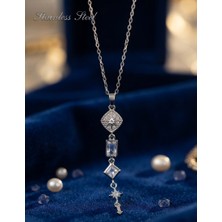 Stainless Steel 316L Çelik Zincir Gümüş Renk Kutup Yıldızı Enerji Model Kolye