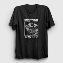  Unisex Siyah Strong Anime Hanma Baki T-Shirt 319132TT