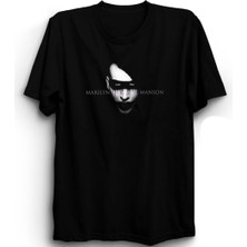  Marilyn Manson, Simple, Rock Metal Müzik Grubu Baskılı, Unisex, %100 Pamuk Tişört