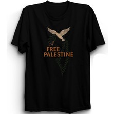  Free Palestine, Özgür Filistin, Zeytin Dalı, Barış, Güvercin Baskılı Unisex, %100 Pamuk Tişört