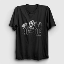  Unisex Siyah Be Rock Ac/dc T-Shirt 5793TT
