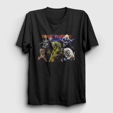  Unisex Siyah Band Iron Maiden T-Shirt 85301TT