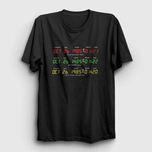  Unisex Siyah Time Film Geleceğe Dönüş Back To The Future T-Shirt 243567TT