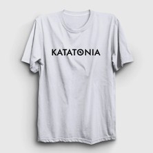  Unisex Beyaz New Logo Katatonia T-Shirt 90370TT