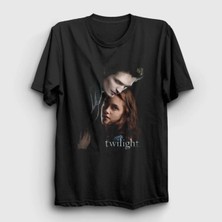  Unisex Siyah Edward Bella Twilight T-Shirt 310967TT