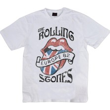  The Rolling Stones Baskılı T-Shirt