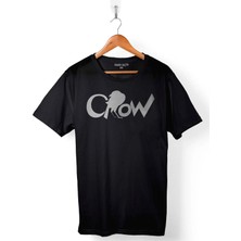  The Crow Logolu Karga Baskılı Eşofman Unisex T-Shirt