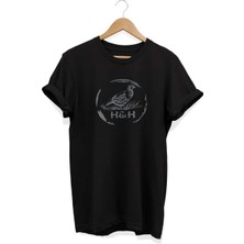  Keklik Baskılı Siyah T-Shirt