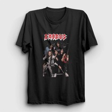  Unisex Siyah Band Exodus T-Shirt 146538TT