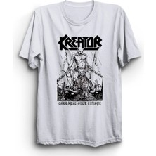  Kreator, Collapse Over Europe, Rock Metal Müzik Grubu Baskılı, Unisex, %100 Pamuk Tişört