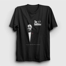  Unisex Siyah Offer Film Baba The Godfather T-Shirt 252123TT