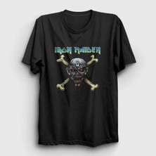  Unisex Siyah Skull Iron Maiden T-Shirt 87001TT