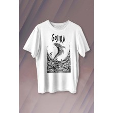 Gojira Balıklar Köpek Balığı Music Baskılı Tişört Unisex T-Shirt