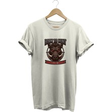  Unisex Yaban Domuzu Hedef Baskılı Arazi ve Atıcılık Tişörtü Outdoor