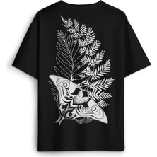  Siyah Oversize Tişört Firefly Ateşböceği Last Of Us Kelebek Sırt Ön Baskılı Unisex T-Shirt