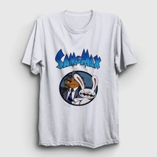  Unisex Beyaz Poster Sam And Max T-Shirt 569141TT