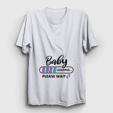  Unisex Beyaz Baby Loading Yükleniyor Doğum Hamilelik T-Shirt 531478TT