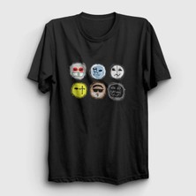  Unisex Siyah Masks V2 Hollywood Undead T-Shirt 149931TT