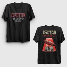 Unisex Siyah Mothership V2 LED Zeppelin Sırt Baskılı T-Shirt 517487TT