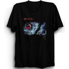  Sepultura, V-BLUE02, Rock Metal Müzik Grubu Baskılı, Unisex, %100 Pamuk Tişört